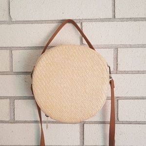 Rattan round bag